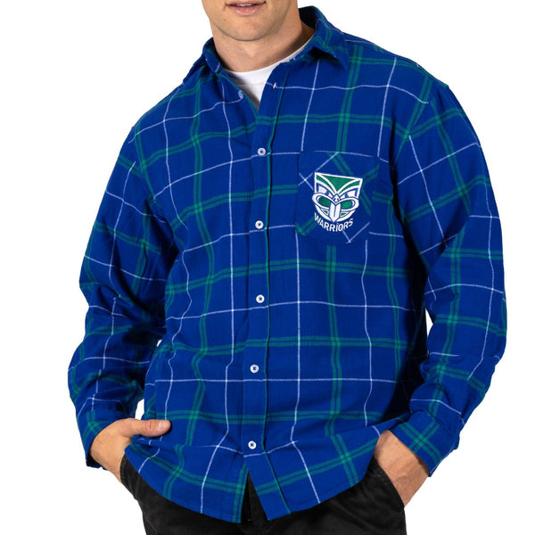 NRL Warriors 'Mustang' Flannel Shirt