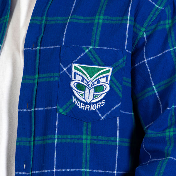 NRL Warriors 'Mustang' Flannel Shirt