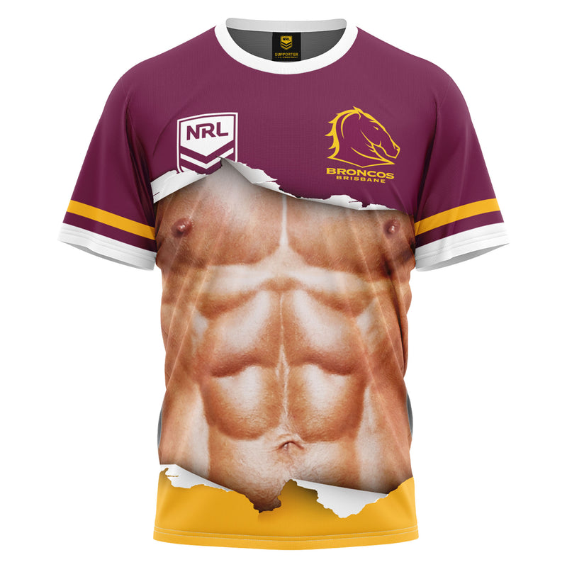 NRL Broncos Ripped Tee