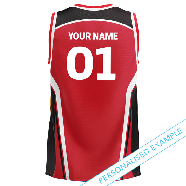 NZ Crusaders 'Hoops' Basketball Singlet - Youth