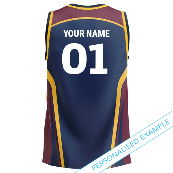 NZ Highlanders 'Hoops' Basketball Singlet - Adult