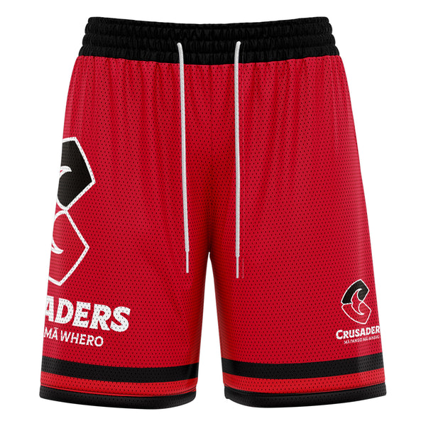 NZ Crusaders 'Hoops' Basketball Shorts - Youth