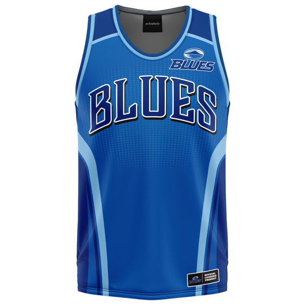 NZ Blues 'Hoops' Basketball Singlet - Adult