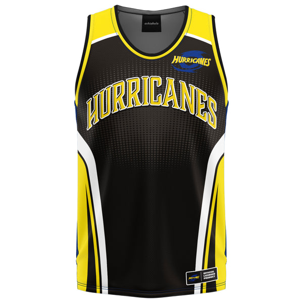 NZ Hurricanes 'Hoops' Basketball Singlet - Adult