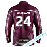 QLD Maroons 'Barracuda' Fishing Shirt - Adult