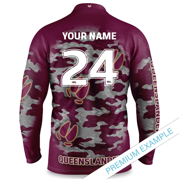 QLD Maroons "Razorback" Outback Shirts - Youth