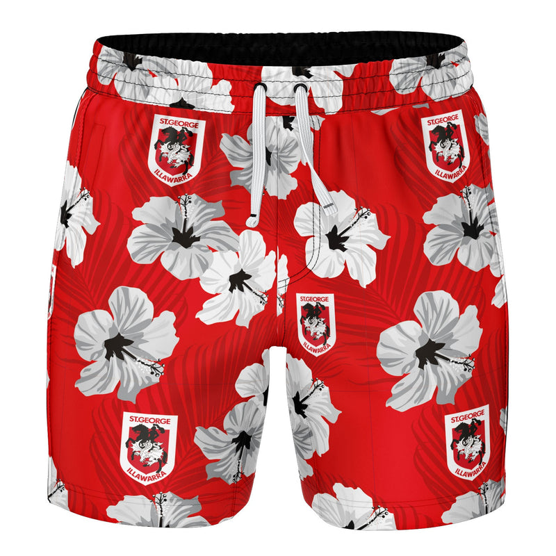 NRL Dragons 'Aloha' Volley Swim Shorts