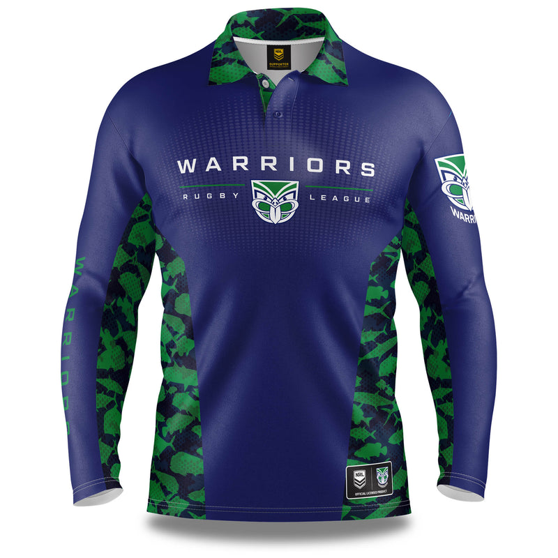 NRL Warriors 'Reef Runner' Fishing Shirt - Adult – Ashtabula NZ