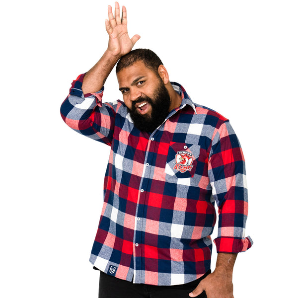 NRL Roosters 'Lumberjack' Flannel Shirt