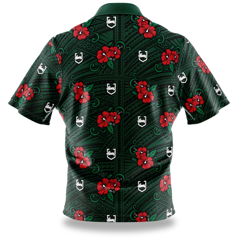 NRL Rabbitohs Tribal Button Up Shirt