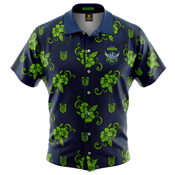 NRL Raiders Tribal Button Up Shirt