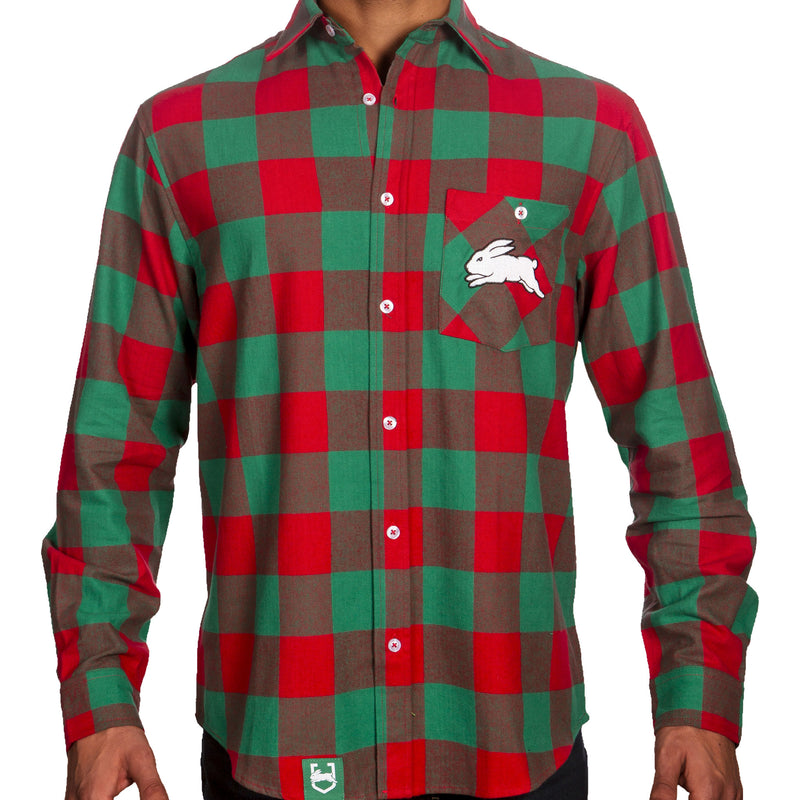 NRL Rabbitohs 'Lumberjack' Flannel Shirt