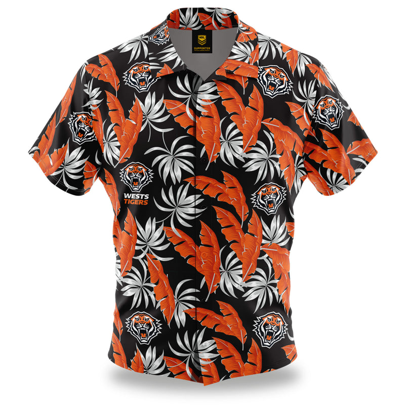NRL West Tigers 'Paradise' Hawaiian Shirt